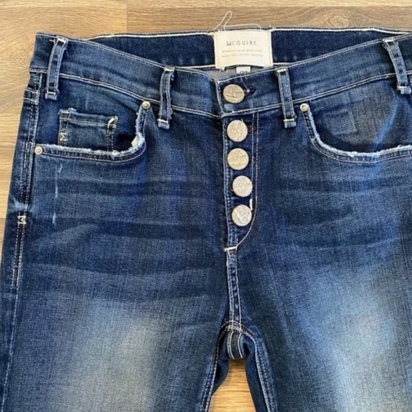 Authentic McGuire Denim Jeans with Exposed Button Fly - Picture 4 of 5